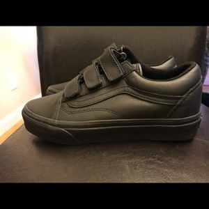 Old Skool V Mono Leather Ankle High Vans